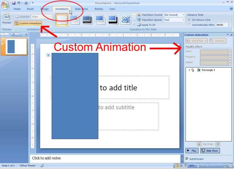 Animasi pada Microsoft Power Point