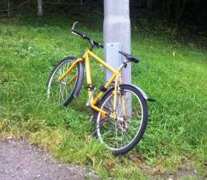 sepeda kuning goteborg