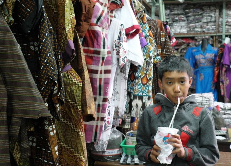 Suasana Pasar Klewer Batik Solo
