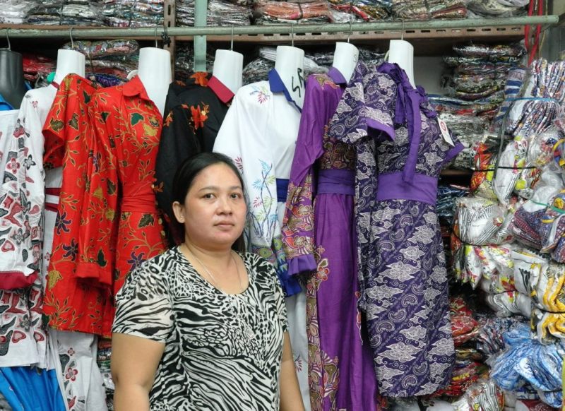 Suasana Pasar Klewer Batik Solo