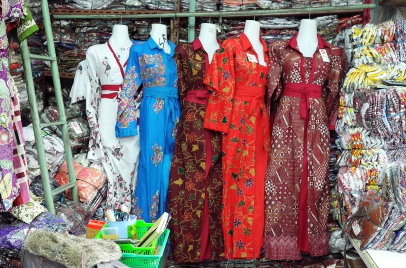 Suasana Pasar Klewer Batik Solo