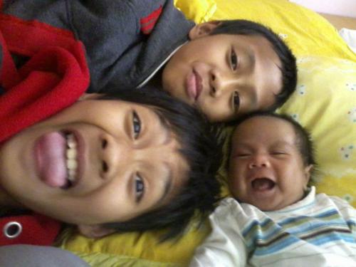 Tiga jagoan kami: Royan, Abim, Yusuf