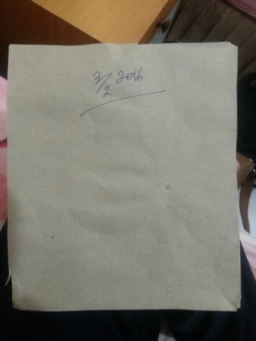 Kertas yang dibuat dari 50% pulp tankos sawit