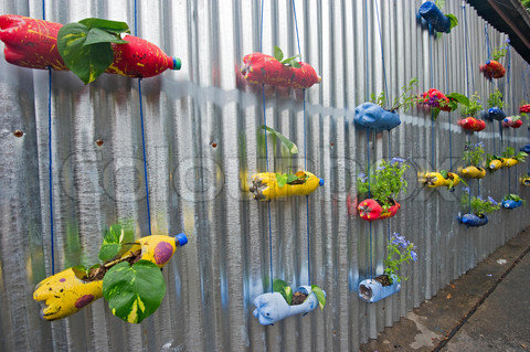 pot botol plastik bekas